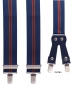 Preview: dunkelblauer Hosenträger 4881 mit Streifen