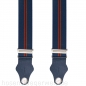 Preview: dunkelblauer Hosenträger 4473 mit Lederenden