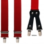 Preview: roter Hosenträger 4847 hinten mit Clippatte