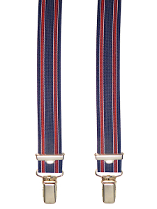 Y-Form Hosenträger 5115 dunkelblau mit Streifen