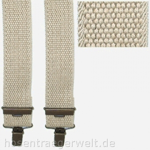 naturfarbener Hosenträger 4064 in fester Qualität
