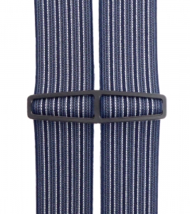 Preview: Hosenträger 4893 mattblau mit dunkelblauen Streifen