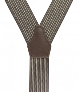 Hosenträger 4963 braun mit dunkelbraunen Streifen