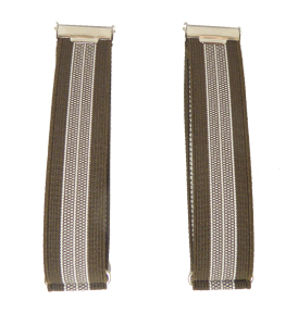 brauner Ärmelhalter 5116 mit Streifenmuster