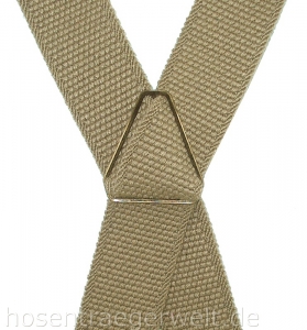 Preview: camelfarbener Hosenträger 4354 in fester Qualität