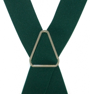 dunkelgrüner Hosenträger 2654 in X-Form