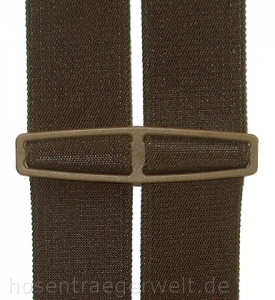 H-Form-Hosenträger 2981 in dunkelbraun