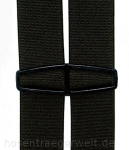 schwarzer Hosenträger 3119 ohne Wattierung