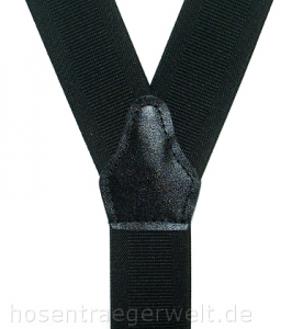 schwarzer Hosenträger 3156 mit Webstreifen