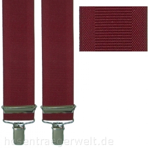 weinroter Hosenträger 3179 mit Webstreifen