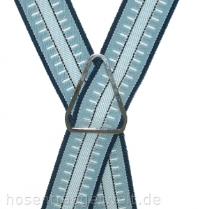 Hosenträger 3310 in fester Qualität mit 4 Clips in X-Form