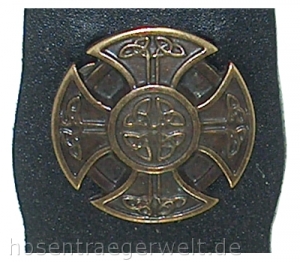 Hosenträger 4034 mit großer Zierniete "Keltenkreuz"