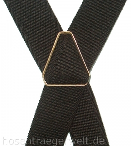 Preview: dunkelbrauner Hosenträger 4152 in fester Qualität