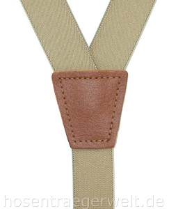 sandfarbener Hosenträger 4211
