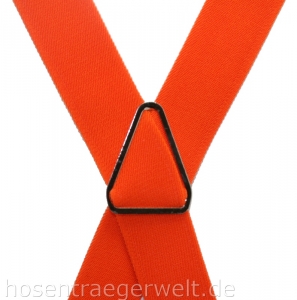 oranger Hosenträger 4506 mit Lederenden
