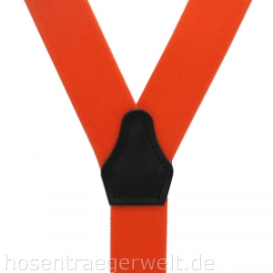 oranger Hosenträger 4506 mit Lederenden