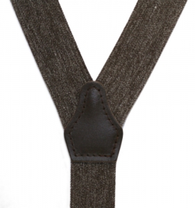 Preview: brauner Jeans-Hosenträger 4871