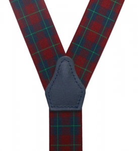 Preview: Hosenträger 4710 zum Knöpfen mit Schottenkaro