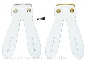 weißer Hosenträger 3264 mit Webstreifen