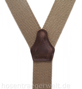 Preview: hellbrauner Hosenträger 4454 in fester Qualität