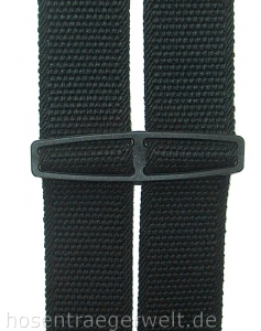 Preview: schwarzer Hosenträger 4438 in fester Qualität