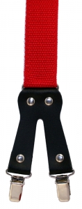 Preview: roter Hosenträger 4847 hinten mit Clippatte