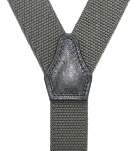 Preview: grauer Hosenträger 4755 hinten mit Clippatte