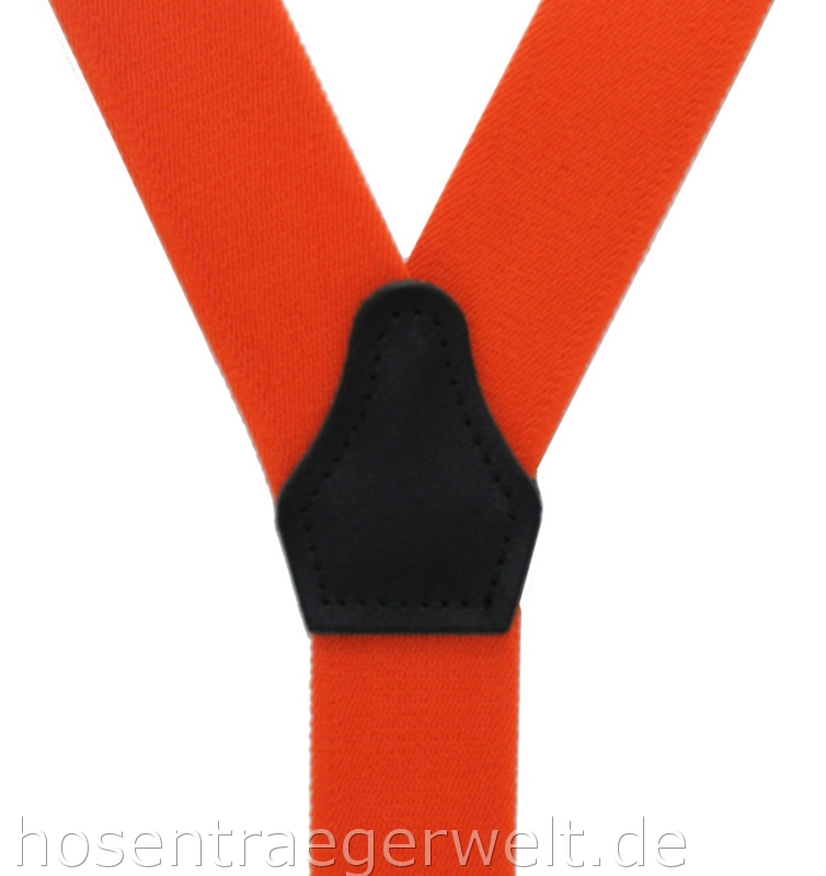  Hosenträger orange zum Knöpfen