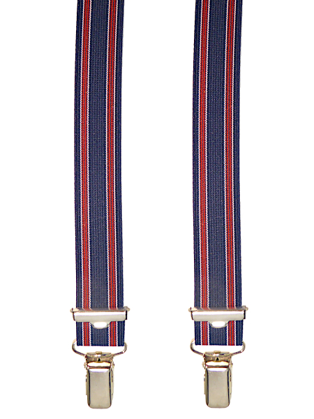 Y-Form Hosenträger 5115 dunkelblau mit Streifen