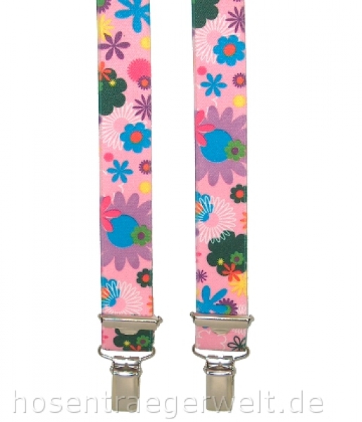 bunter Kinderhosenträger 4108 in rosa
