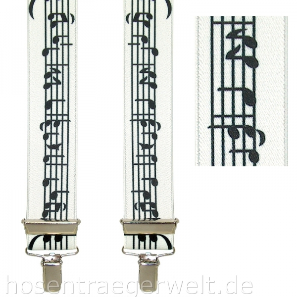 weißer Musiker-Hosenträger 4228