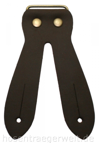 dunkelbrauner Hosenträger 4543 aus festem Band