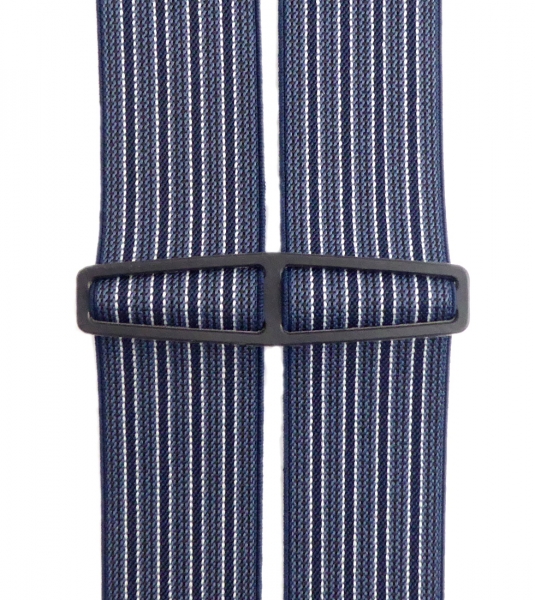 Hosenträger 4901 mattblau mit dunkelblauen Streifen