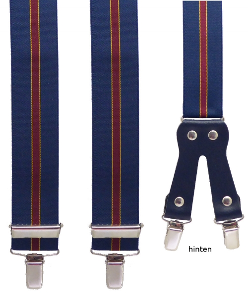 dunkelblauer Hosenträger 4881 mit Streifen