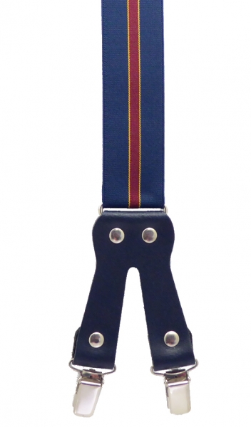 dunkelblauer Hosenträger 4881 mit Streifen