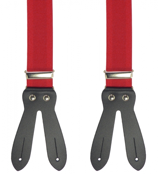 roter Hosenträger 4902 mit Webstreifen