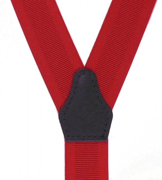 roter Hosenträger 4902 mit Webstreifen