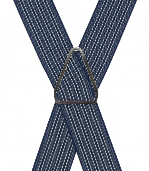 Hosenträger 4906 mattblau mit dunkelblauen Streifen