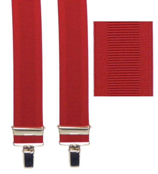 roter Hosenträger 4930 mit Webstreifen