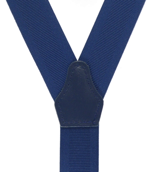 blauer Hosenträger 4974 hinten mit Clippatte