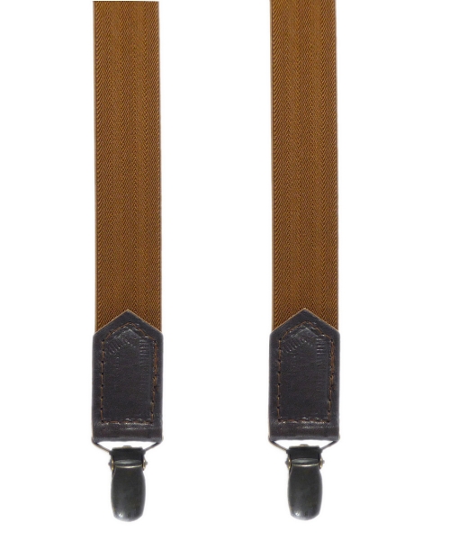 schmaler Hosenträger 4943 mit Lederapplikation