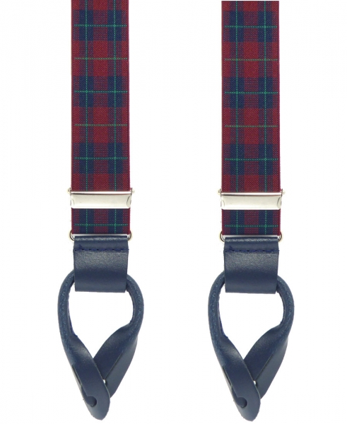 Hosenträger 4967 zum Knöpfen mit Schottenkaro