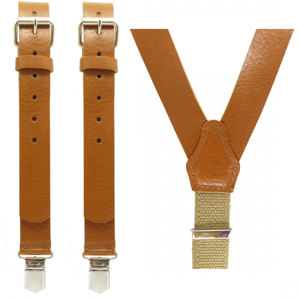 Lederhosenträger 4982 aus griffigem Vollrindleder