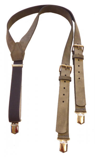 Lederhosenträger 5040 aus griffigem Vollrindleder