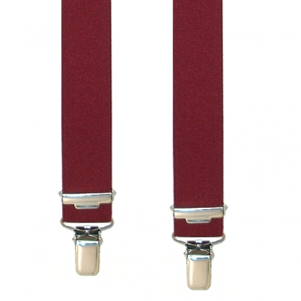 weinroter Hosenträger 2663 in H-Form