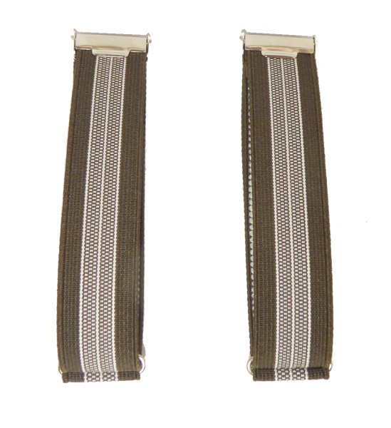 brauner Ärmelhalter 5116 mit Streifenmuster