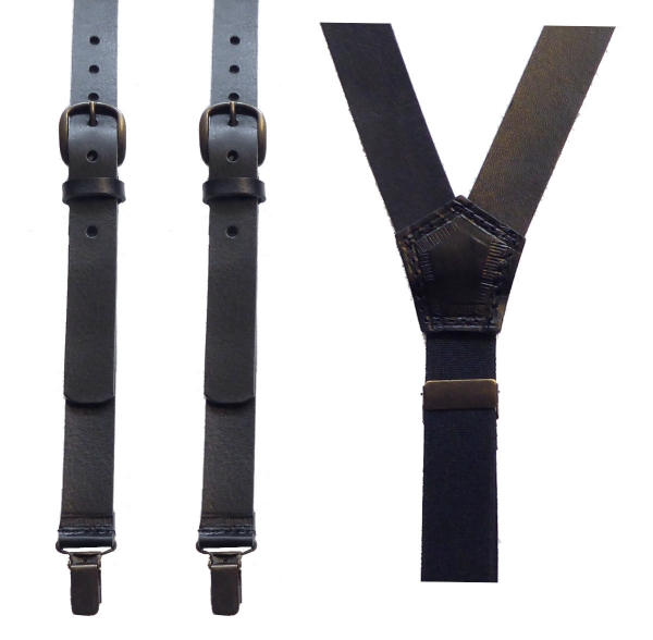 schmaler Lederhosenträger 5028 aus griffigem Vollrindleder