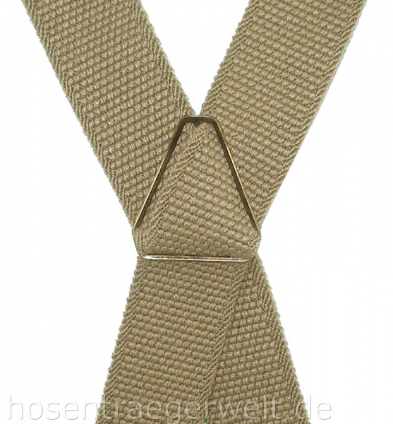 camelfarbener Hosenträger 4354 in fester Qualität