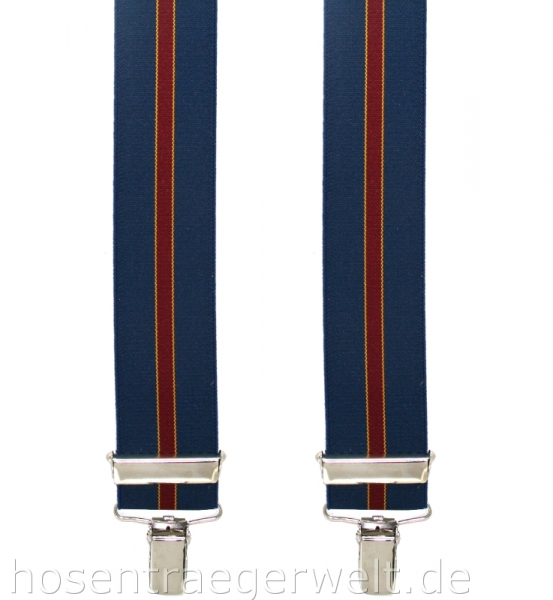 dunkelblauer Hosenträger 4480 mit Streifen