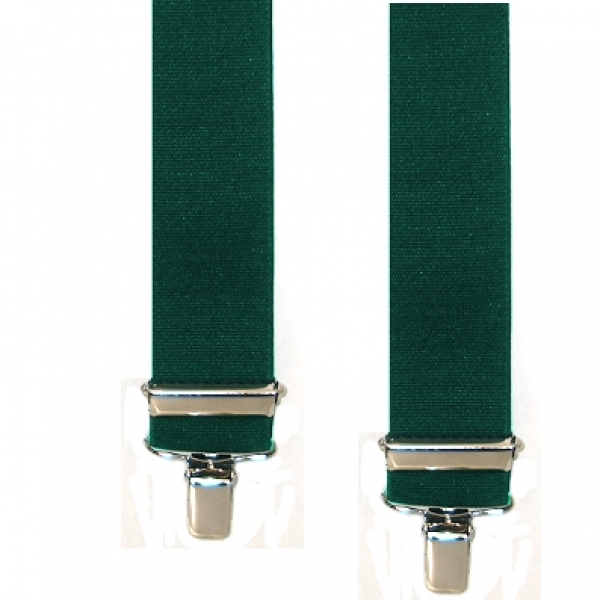 dunkelgrüner Hosenträger 2654 in X-Form